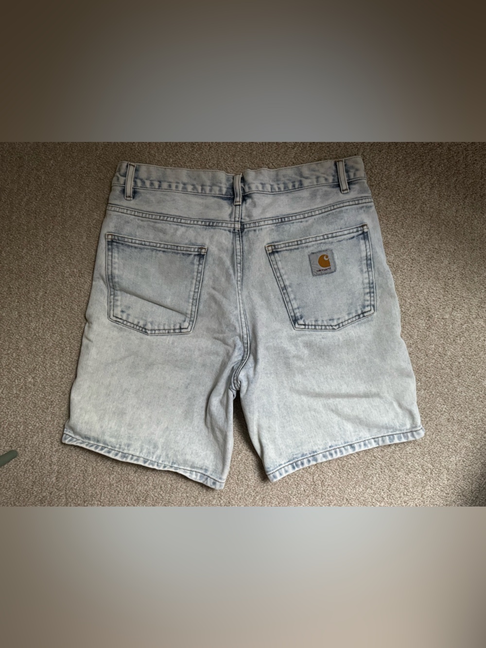 Carhartt WIP Newel Denim Shorts, heavy wash